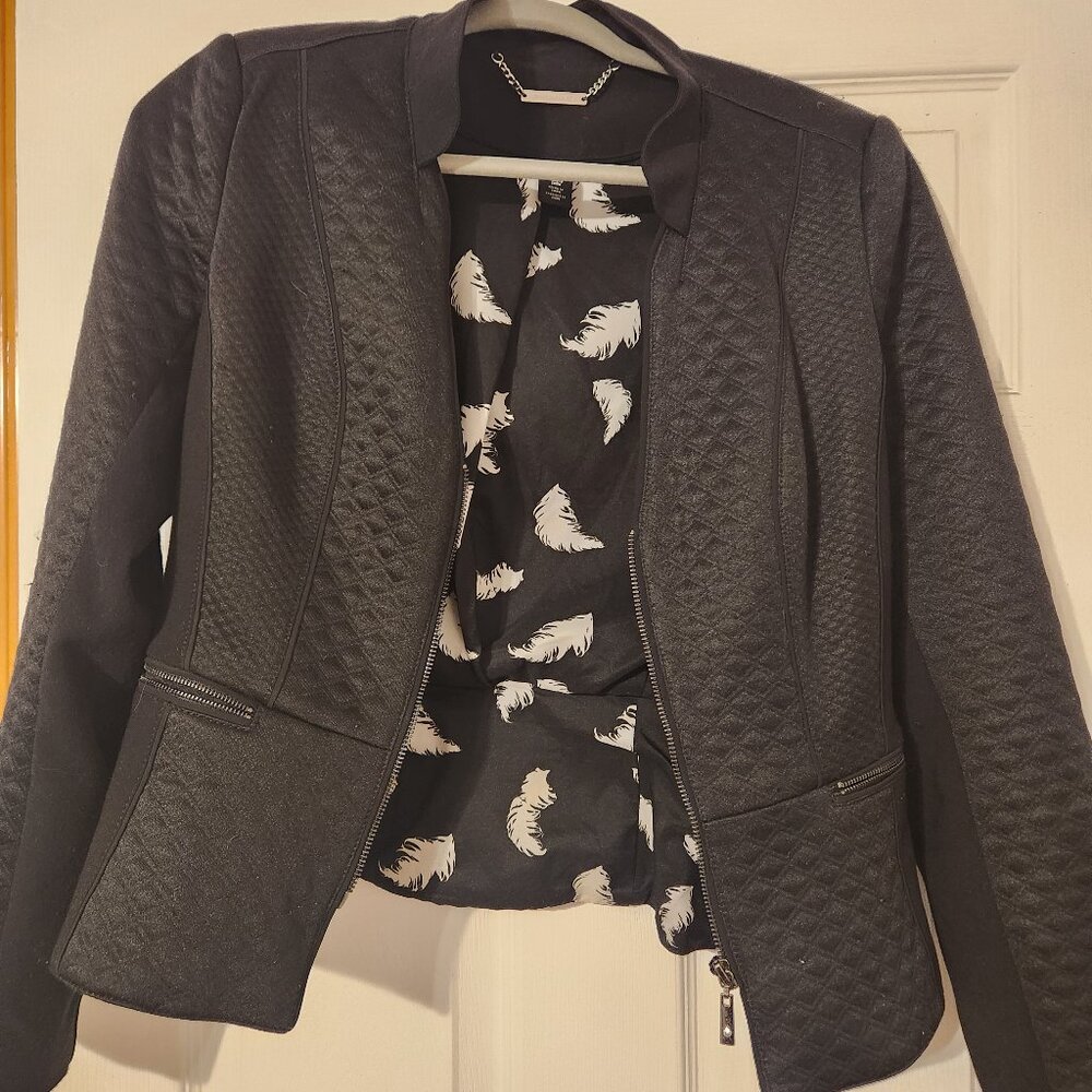 Black Womens Quilted Jacket